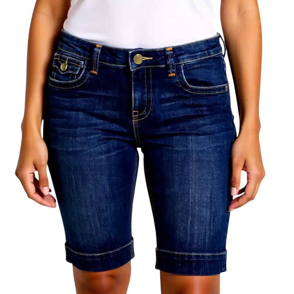 Kut from the Kloth Dark Blue Denim Jean Shorts